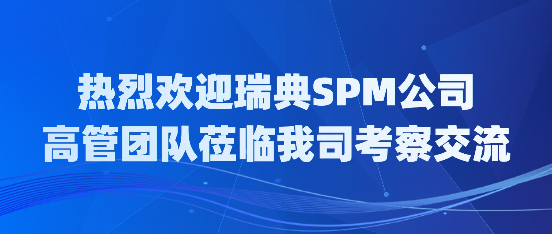 热烈欢迎瑞典SPM公司高管团队莅临我司考察交流
